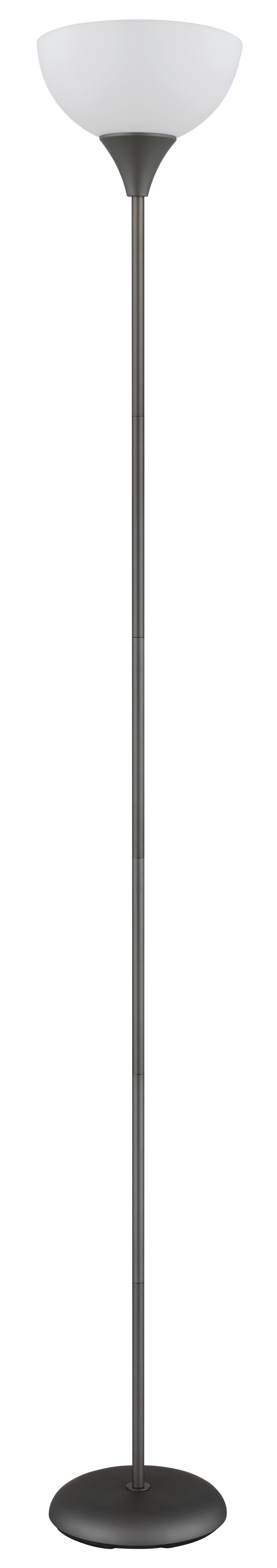 Podna Svjetiljka Wilbur - bijela/boje titana, Basics, metal/plastika (25/178,5cm) - Globo