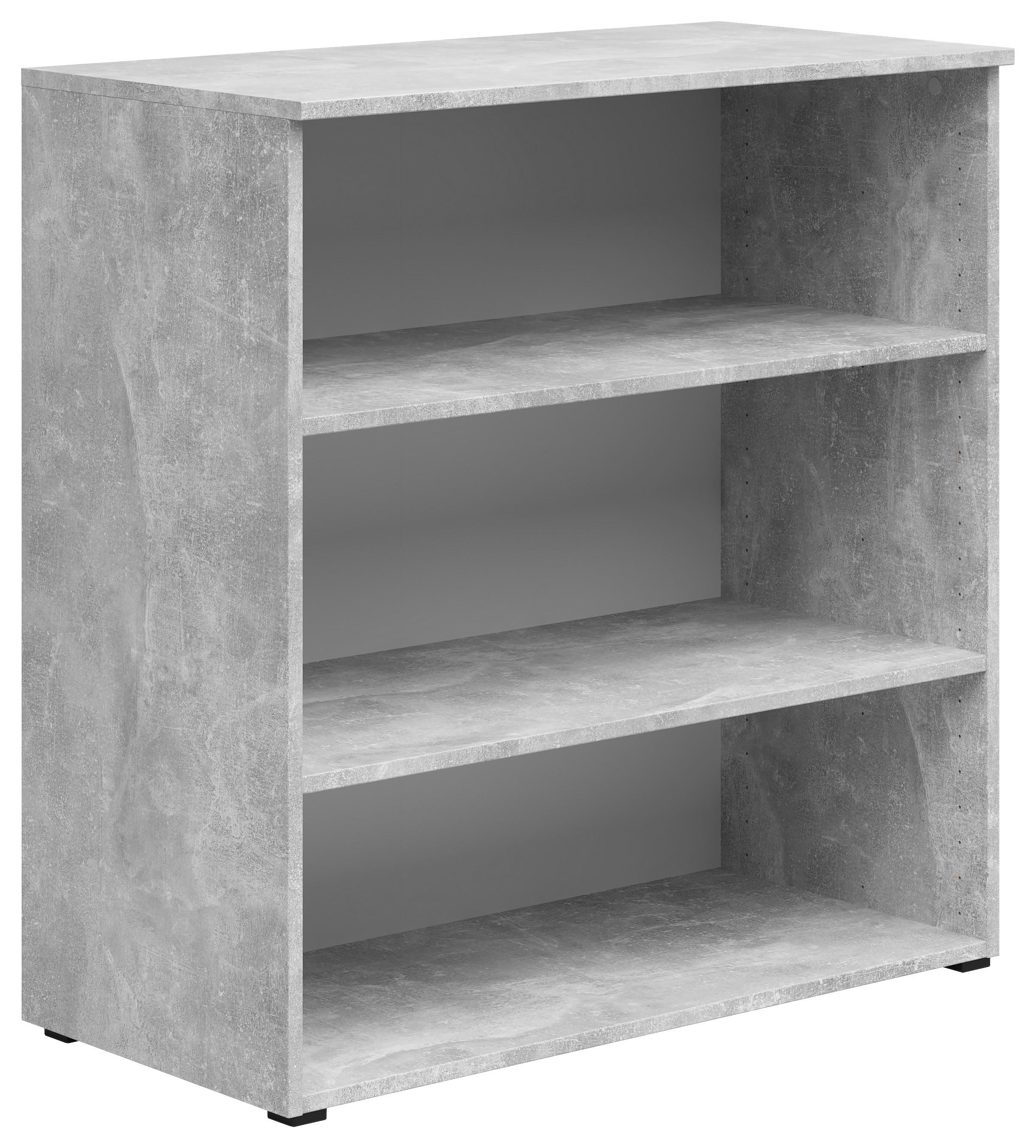 Regal Multistauraum Betonoptik - Anthrazit/Grau, MODERN, Holzwerkstoff/Kunststoff (80/83/40cm) - Mömax