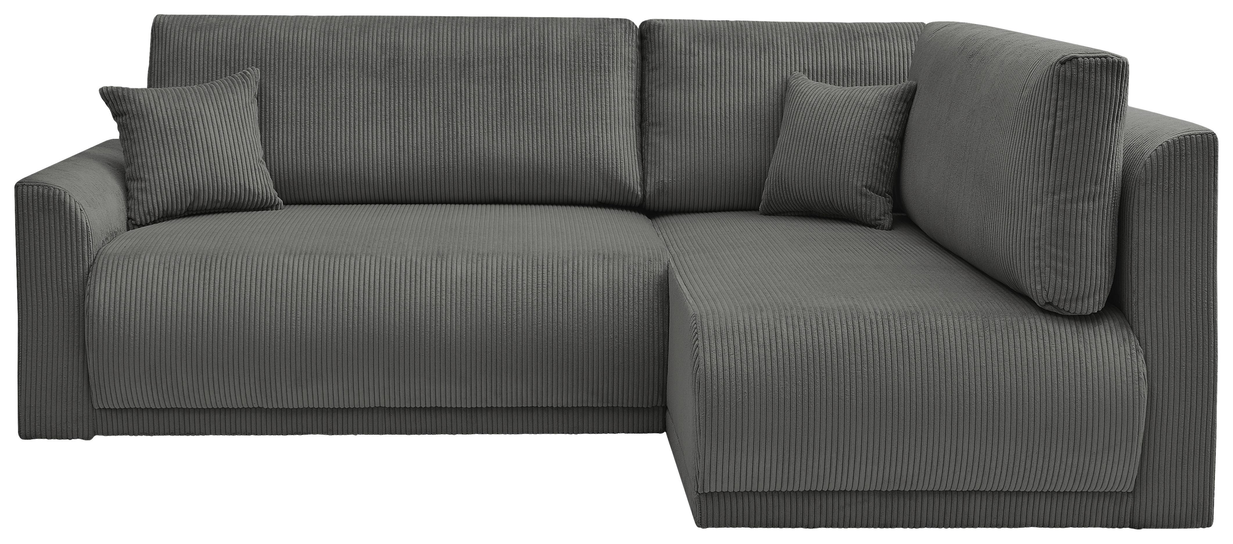 Coltar Kim - gri închis, Modern, lemn/textil (233/160cm) - Modern Living