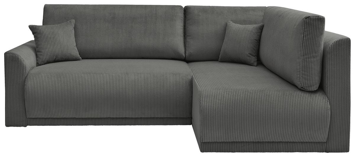 Coltar Kim - gri închis, Modern, lemn/textil (233/160cm) - Modern Living