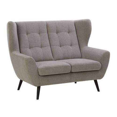 2-Sitzer-Sofa Helsinki in Grau/Dunkelgrau - Dunkelgrau/Schwarz, MODERN, Holz/Holzwerkstoff (140/102/90cm) - Mömax