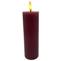 LED-Kerze Shiny in Mauve max. 0,06 Watt - Mauve, KONVENTIONELL, Naturmaterialien/Kunststoff (5/15cm) - Modern Living