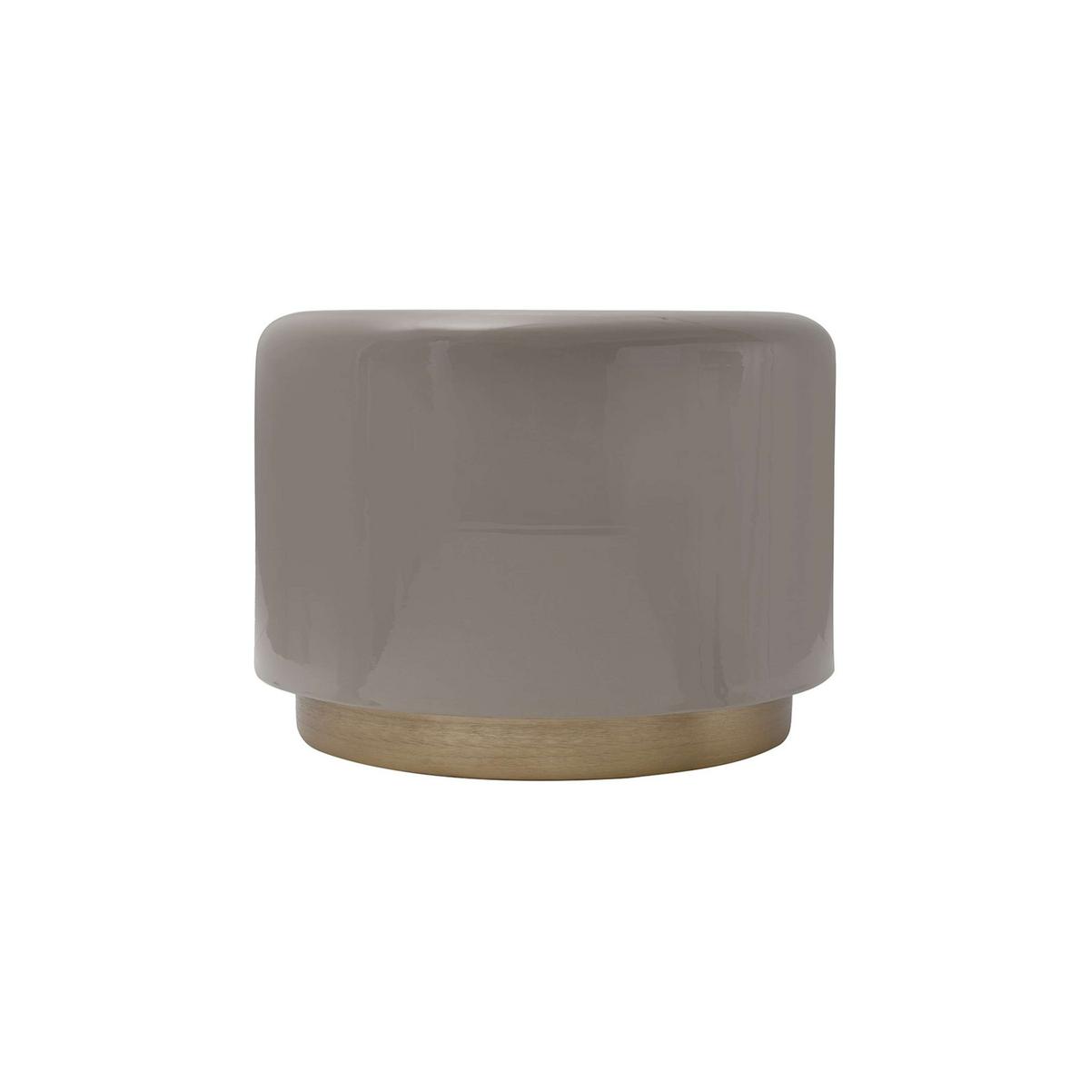 HOCKER ARTISSE 250 - Goldfarben/Grau, Design, Metall (51,5/43cm) - Kayoom