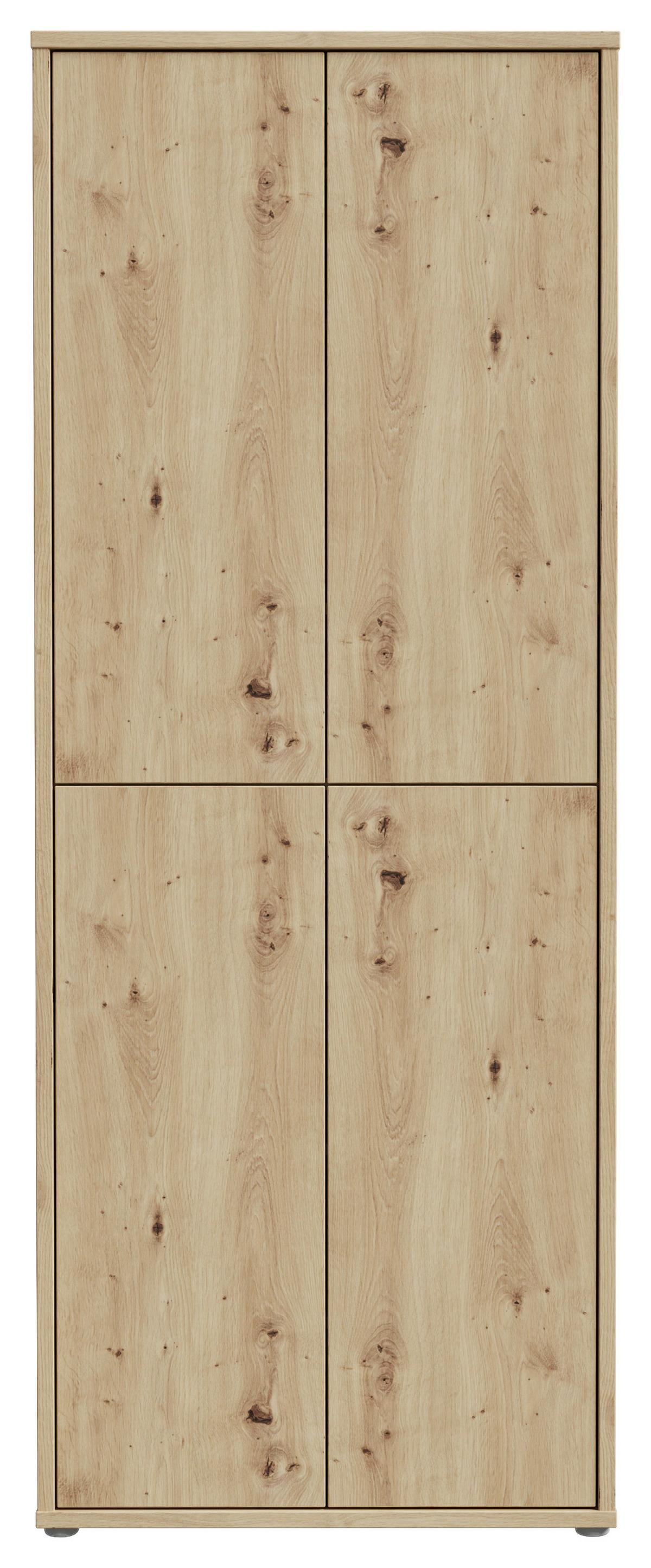 Ormar Za Cipele Alice Springs - siva/hrast Artisan, Basics, drvni materijal/plastika (75/192/35cm) - Modern Living