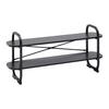 MEDIABÄNK BEND -EXKLUSIV- - svart, Modern, metall/trämaterial (100/44/27cm) - Mömax