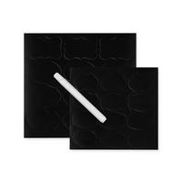 Etiketten Svea in Schwarz/Weiss, 97-teilig - Weiss/Schwarz, Papier/Kunststoff (21/24cm) - Modern Living