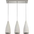 Pendelleuchte Leonardo 3-flammig - Nickelfarben, MODERN, Stein/Metall (54/14/120cm) - Mömax modern living Pendelleuchte Leonardo 3-flammig - Nickelfarben, MODERN, Stein/Metall (54/14/120cm) - Mömax modern living