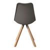 CHAISE LILLY 2 -BASED- - gris/couleur naturelle, MODERN, matière synthétique/textile (48,5/84/55cm) - Based