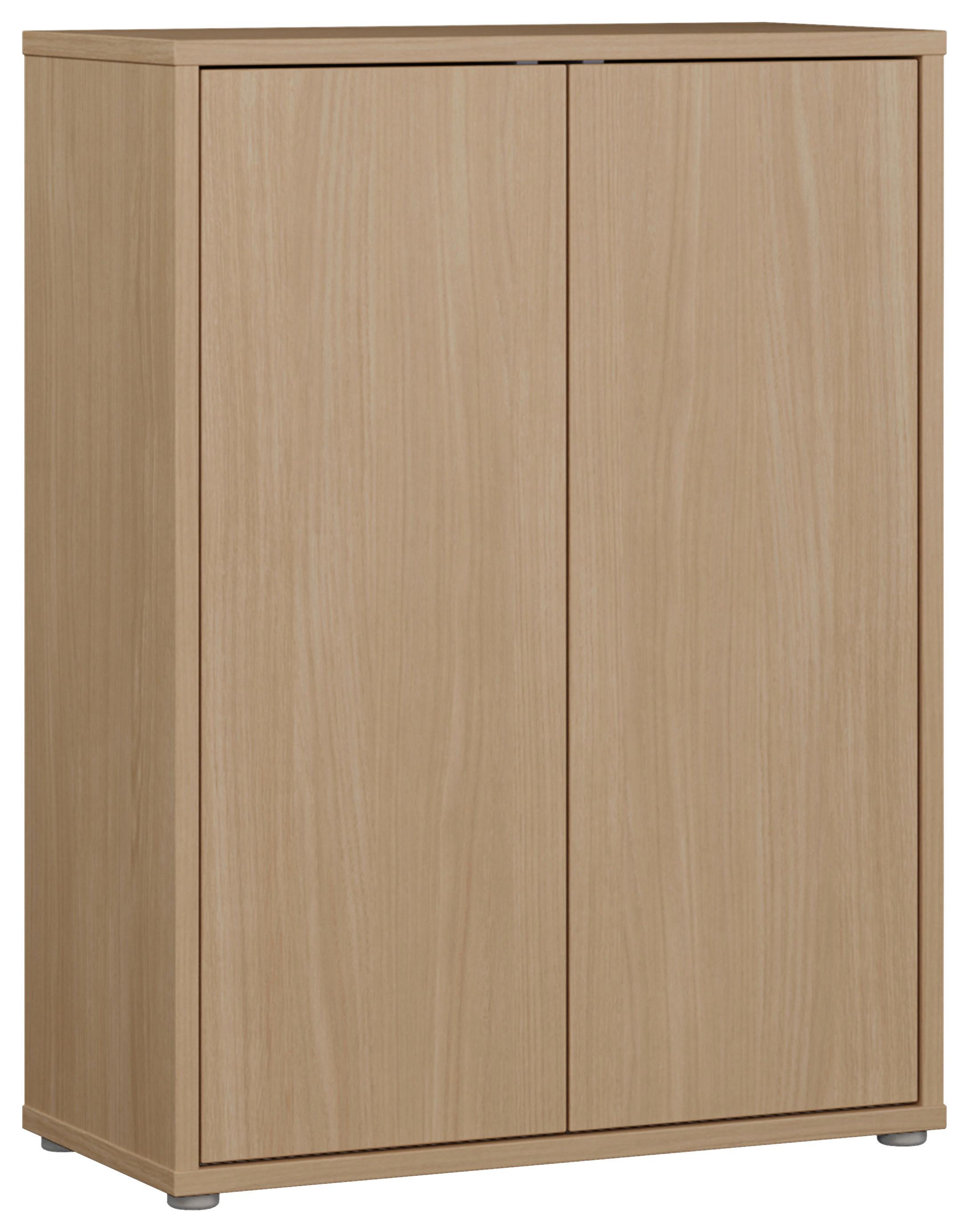 Omara Za Čevlje Alice, Barva Hrasta - siva/barve hrasta, Moderno, umetna masa/leseni material (74,5/99,1/34,9cm) - Carryhome