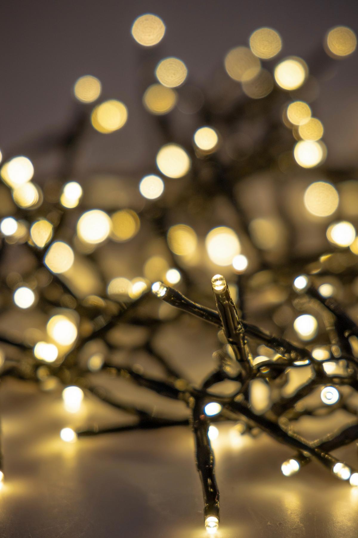 Lichterkette Mig Schwarz max. 4,4 Watt - Schwarz, Romantik / Landhaus, Kunststoff (240cm) - Modern Living