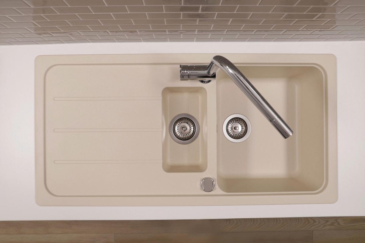 Pomivalno Korito Austin, 100x50cm - krem barve, Design, kamen (100/20/50cm) - Respekta