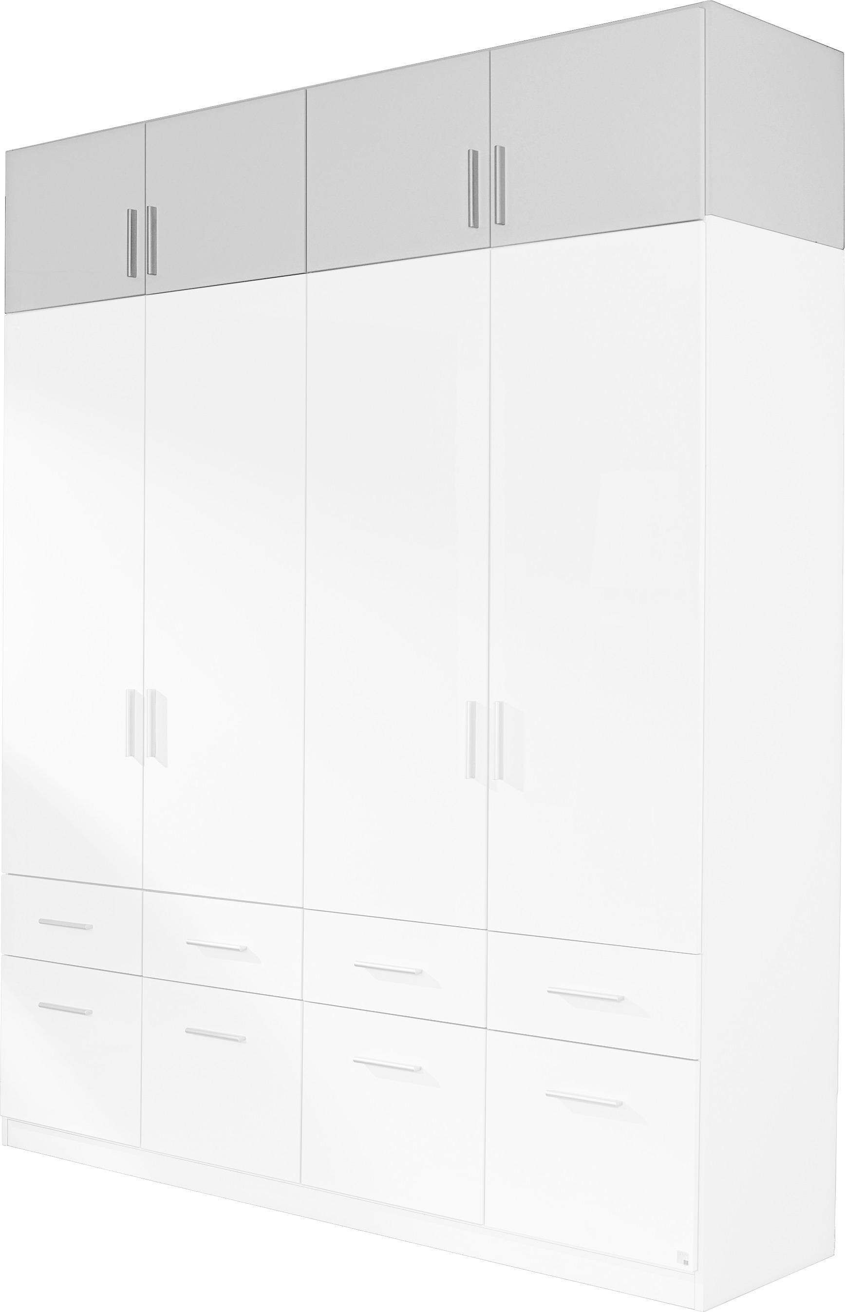 Nastavek Za Omaro Celle, Bela, Š. 181 Cm - bela/barve aluminija, Moderno, umetna masa/les (181/40/54cm) - Premium Living