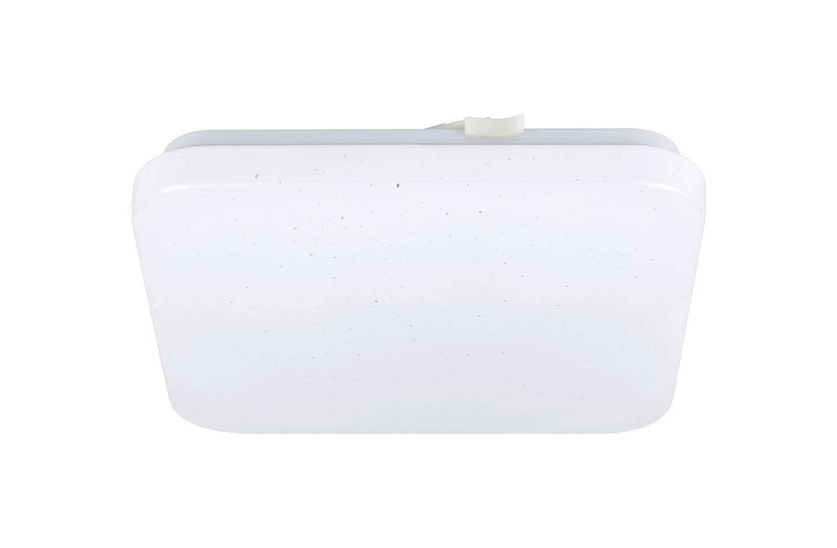 Stropna Led-svetilka Ui - bela, Moderno, kovina/umetna masa (22/22/5cm) - Modern Living
