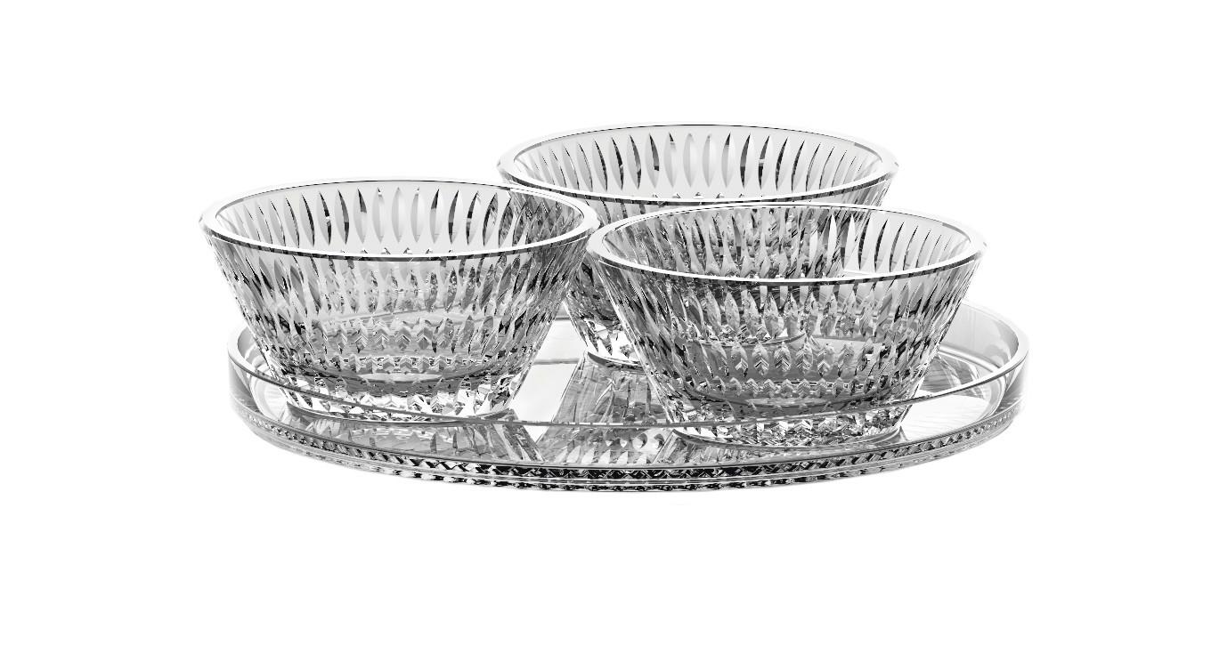 PÓŁMISEK DO SERWOWANIA 105766 - przejrzysty, Basics, szkło (1,2kg) - Nachtmann