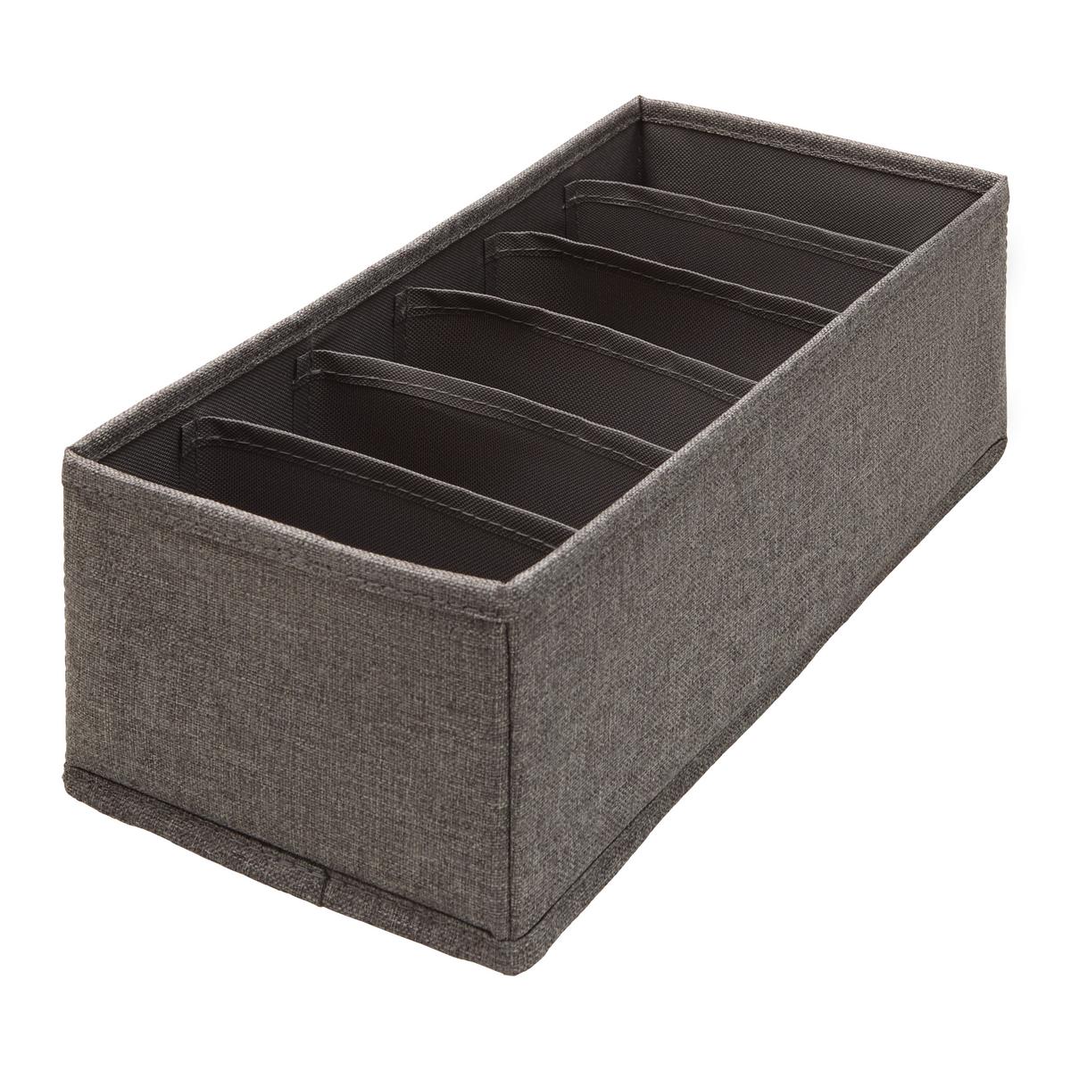 Set de cutii pentru depozitare Ludwig - gri închis, Modern, hârtie/textil - Mömax