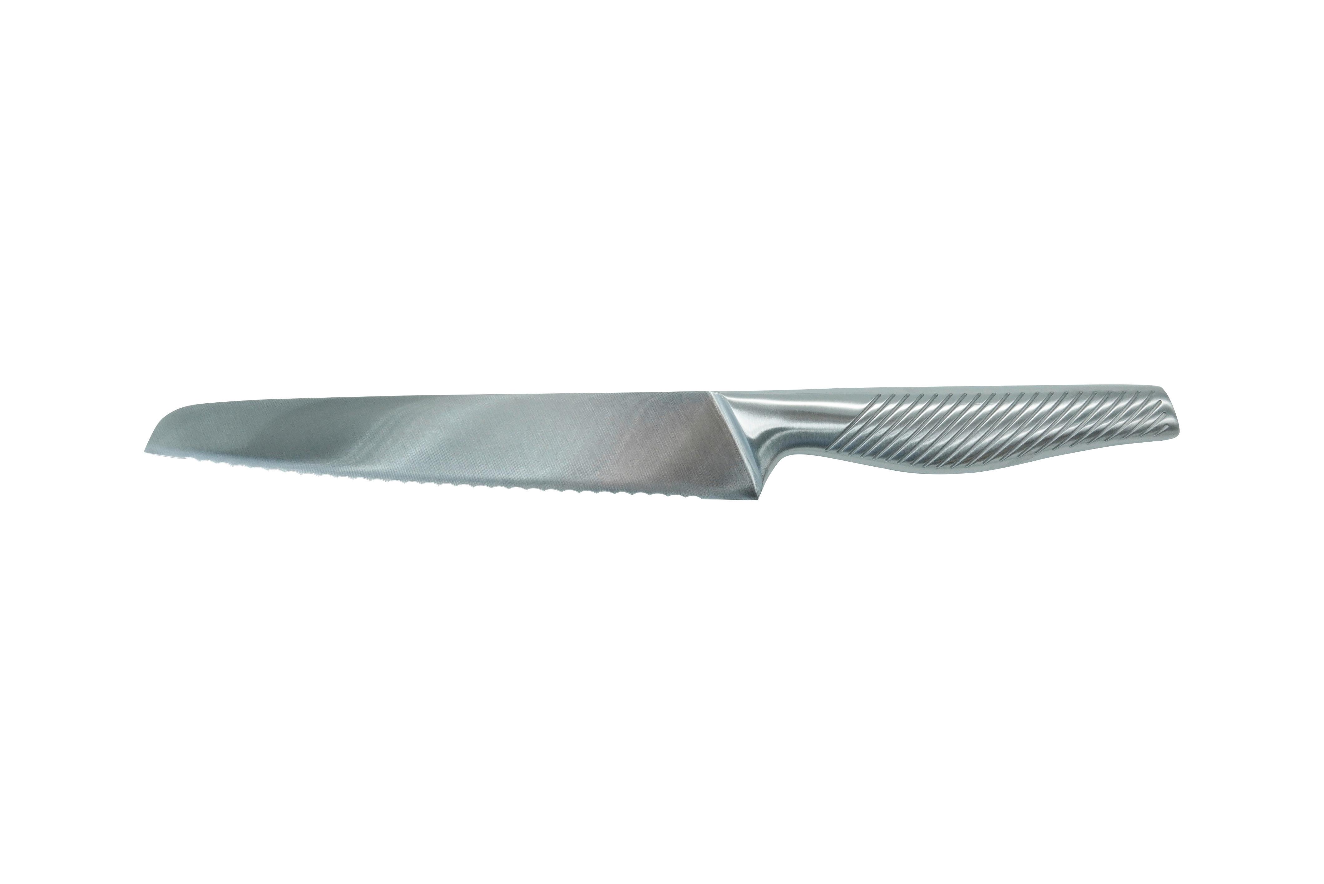 Nož Za Kruh Gourmet - barve nerjavečega jekla, Moderno, kovina (35cm) - Premium Living