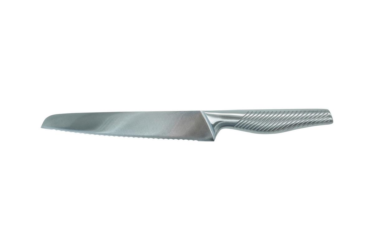 Nož Za Kruh Gourmet - barve nerjavečega jekla, Moderno, kovina (35cm) - Premium Living