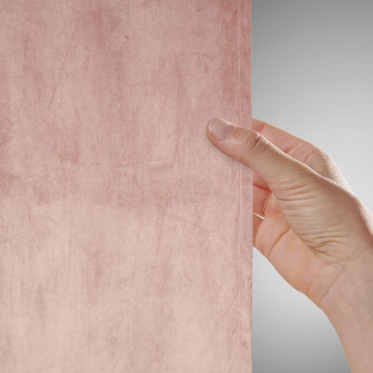 Fertigvorhang Viola Rosa ca. 140x245cm - Rosa, KONVENTIONELL, Textil (140/245cm) - Premium Living