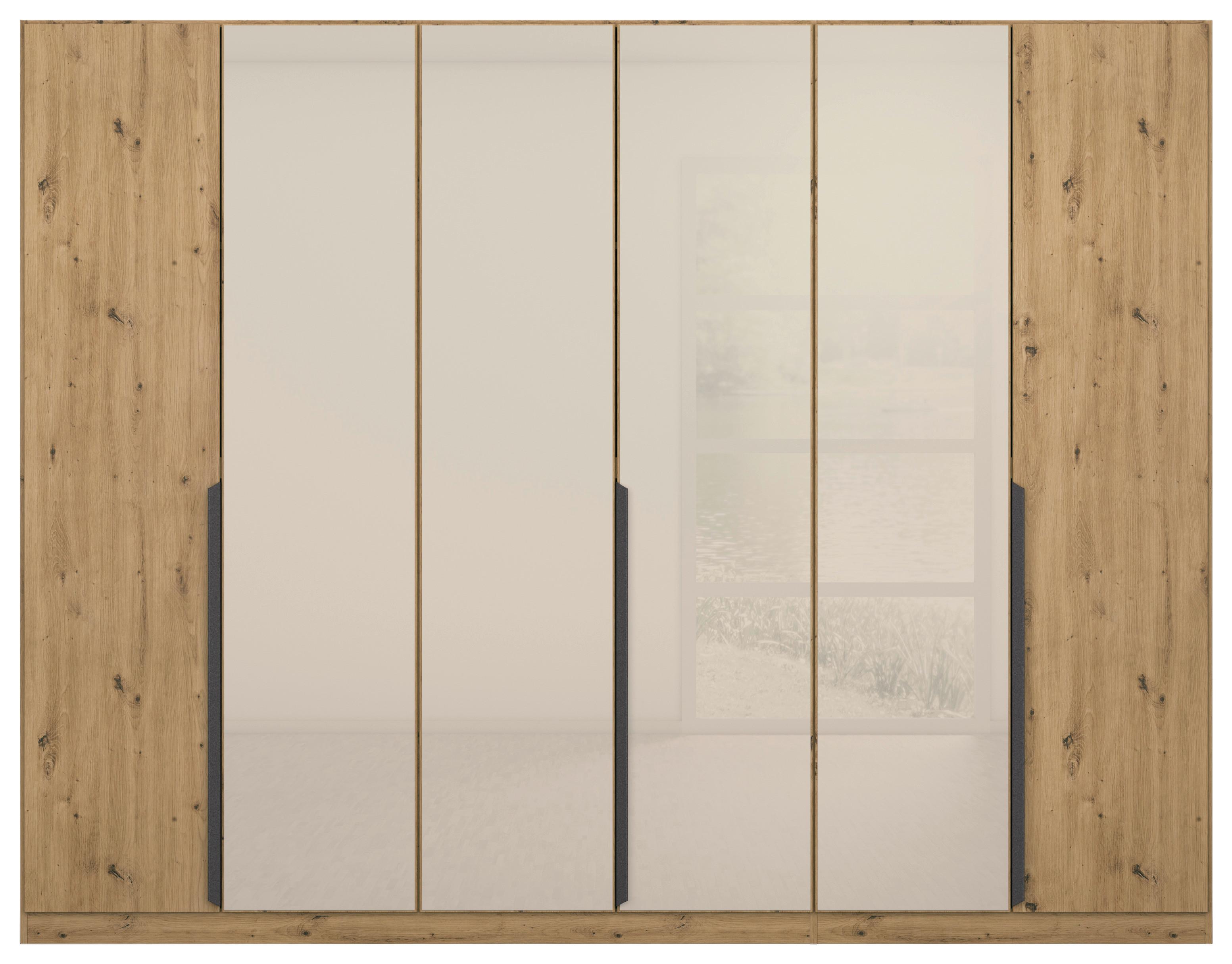 Ormar S Klasičnim Vratima Artemis - siva/hrast Artisan, Moderno, staklo/drvni materijal (271/210/54cm) - Modern Living
