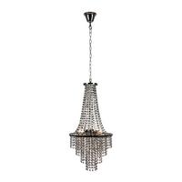 Kronleuchter Allington max. 25 Watt - Chromfarben/Schwarz, Basics, Glas/Metall (38/38/68cm) - Markslöjd