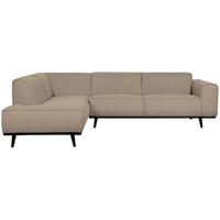 ECKSOFA Statement Beige S: 210x274cm - Beige/Schwarz, Design, Holz/Textil (210/274cm) - Livetastic