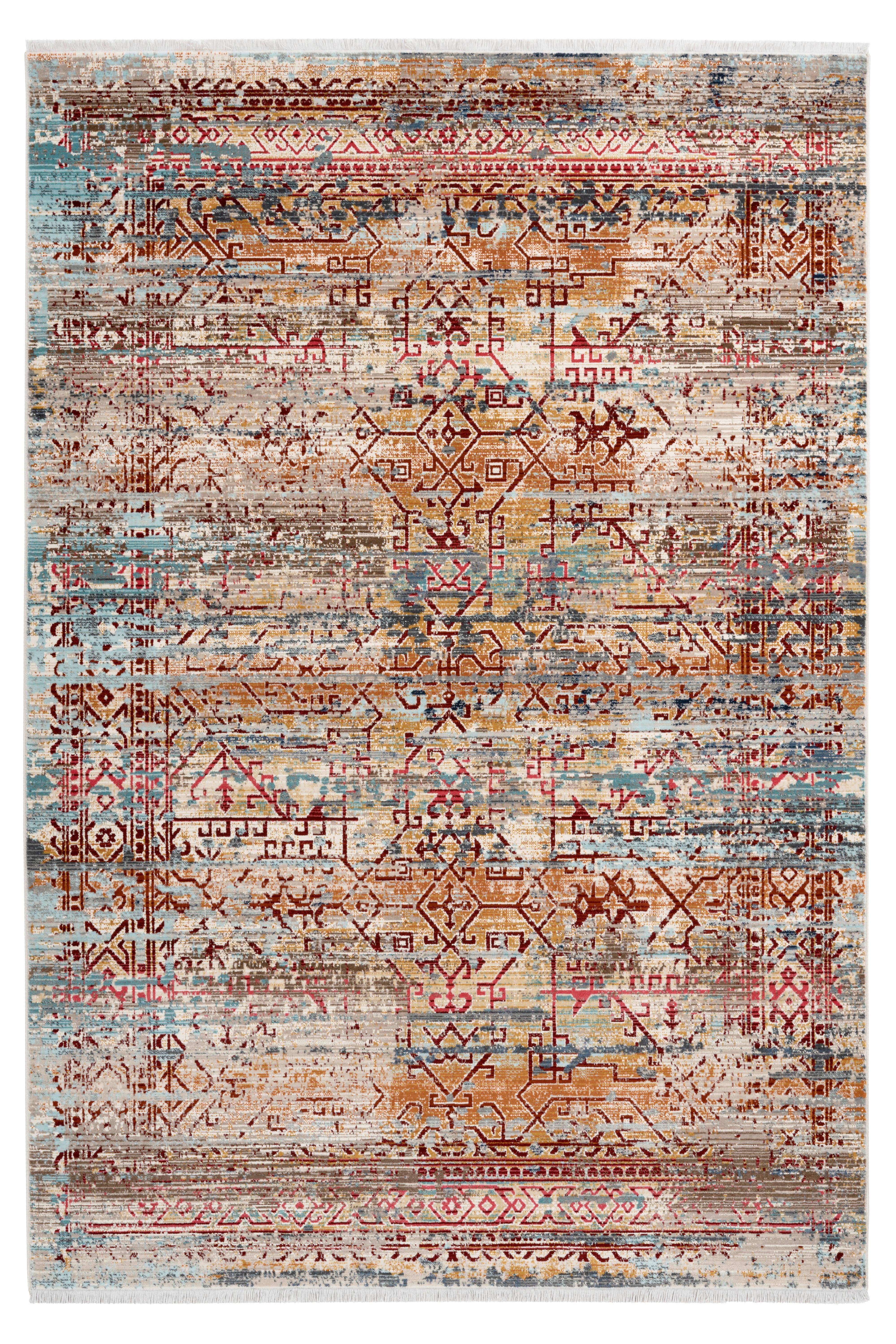 Webteppich my Inca Taupe ca. 200x290cm - Multicolor, LIFESTYLE, Textil (200/290cm) - Obsession