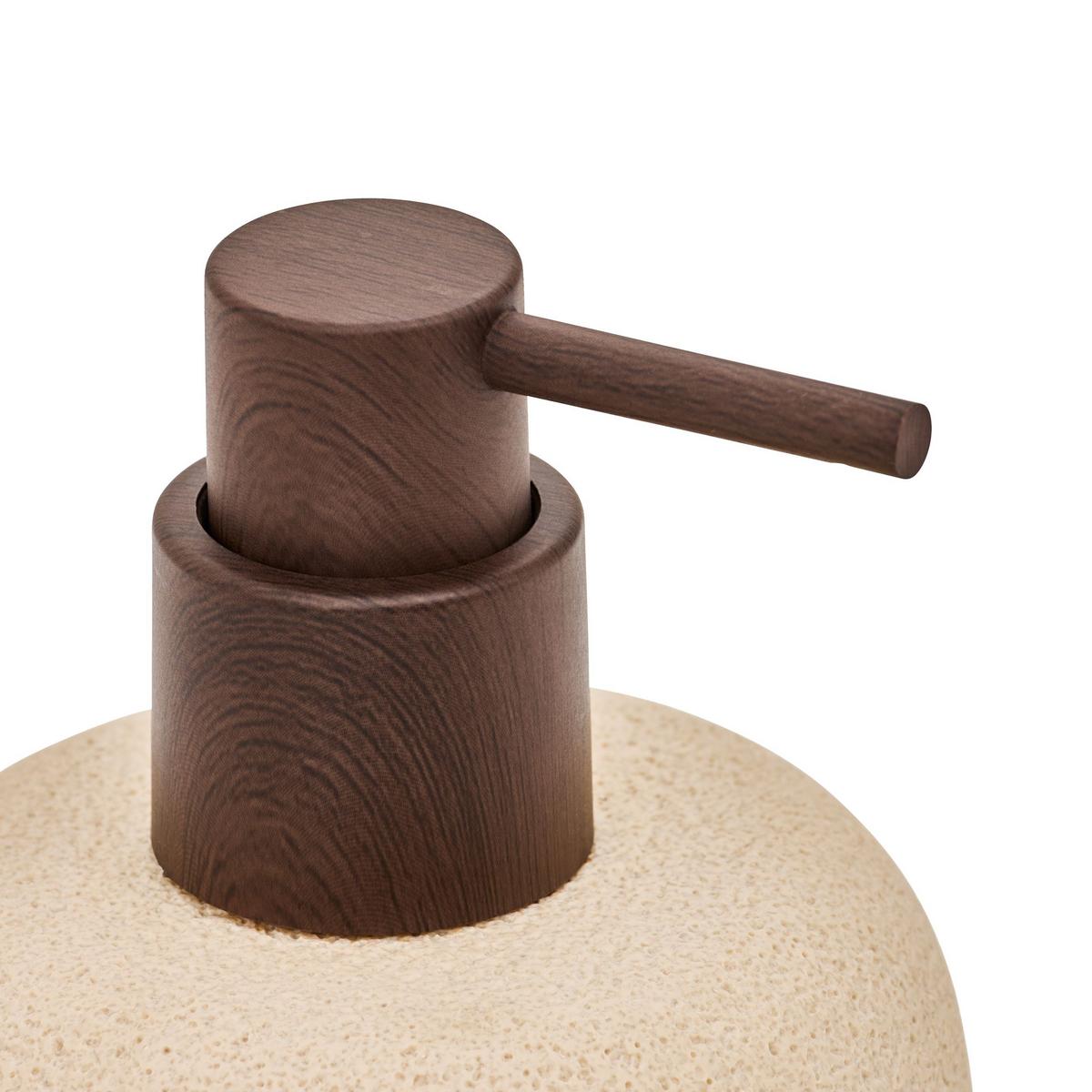 Dozator săpun Oleya - bej, Basics, plastic (9/13,9cm)