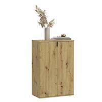 Schuhschrank Projekt X ca.61x99x34cm Eichefarben - KONVENTIONELL, Holzwerkstoff/Kunststoff (61/99/34cm) - MID.YOU