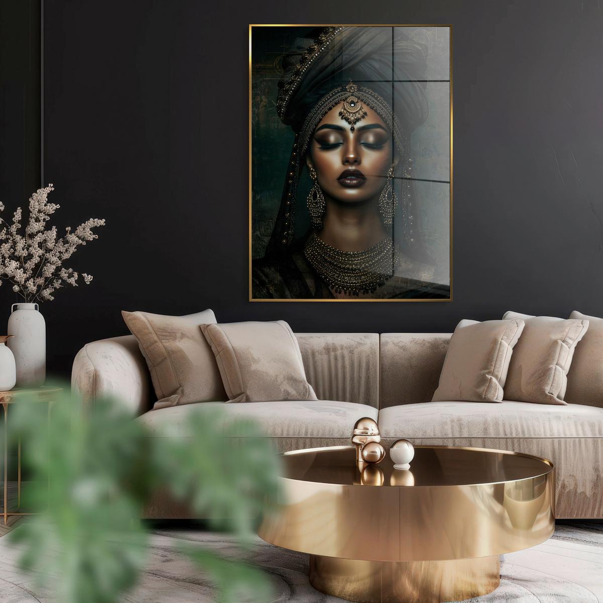 Glasbild Multicolor ca. 80x120cm - Multicolor, Basics, Glas/Holz (80/120cm)