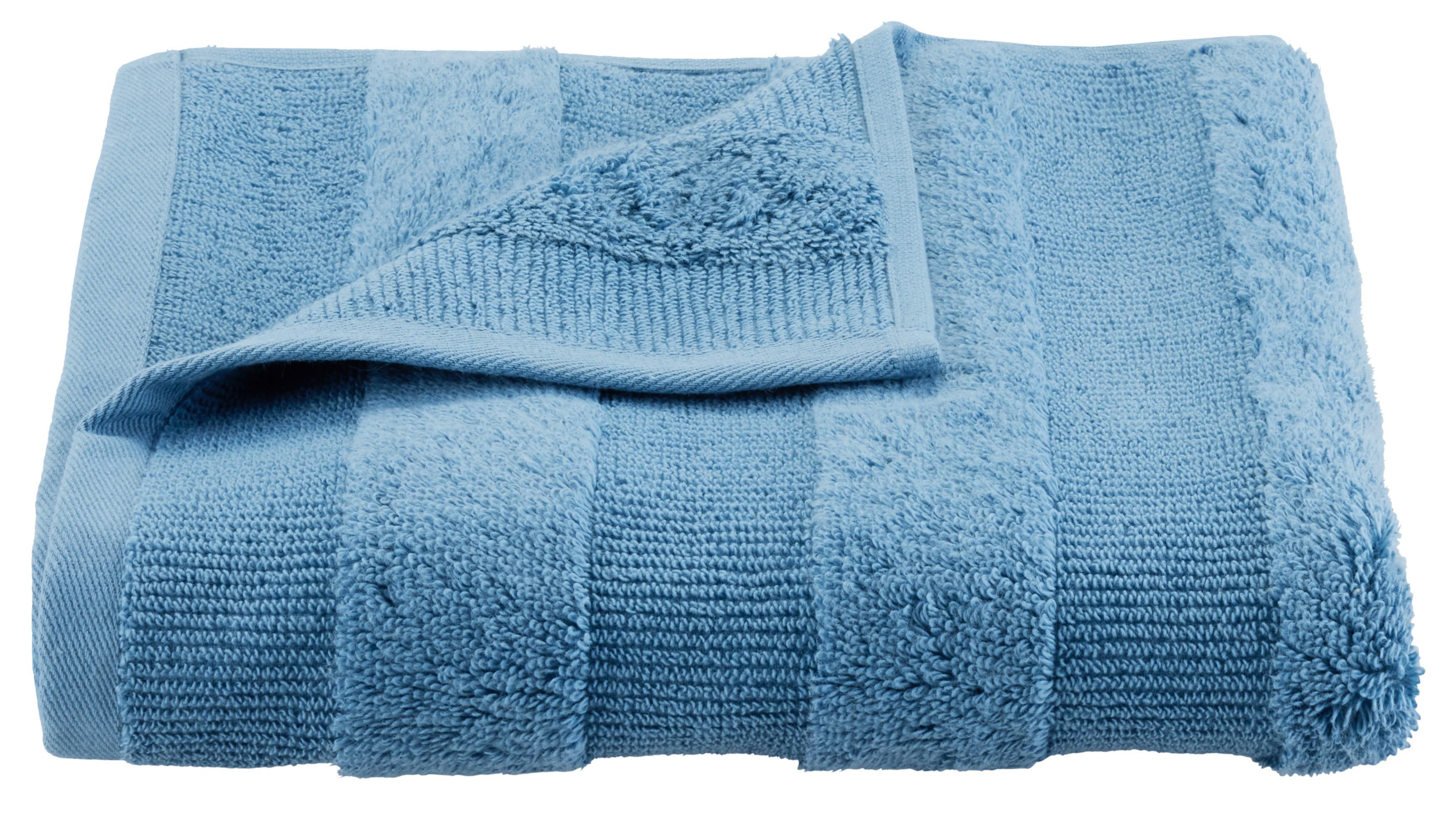 Handtuch Chris in Blau ca. 50x100cm - Blau, Textil (50/100cm) - Premium Living