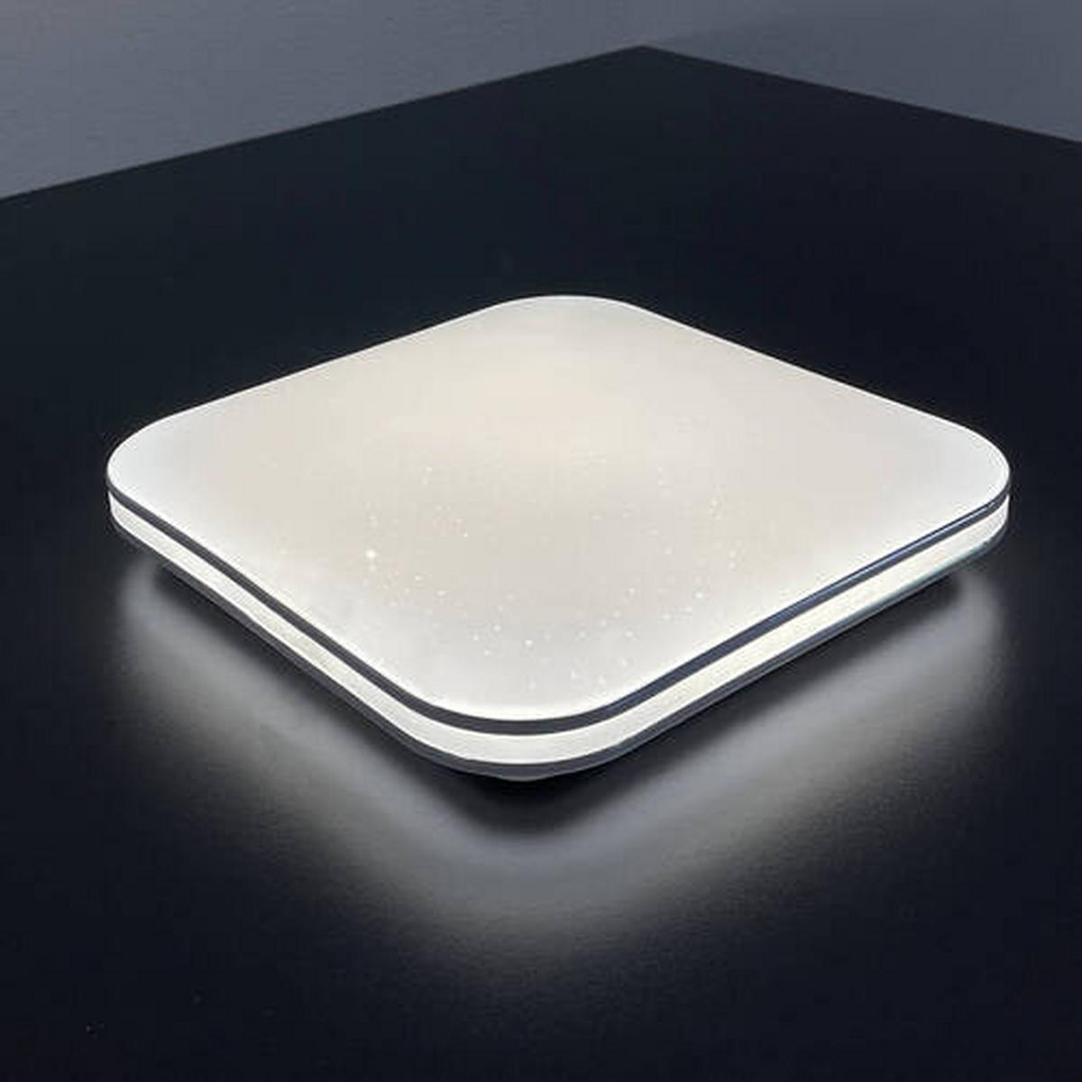 LAMPA SUFITOWA LED 21125 PORTO - biały wysoki połysk/biały, Konventionell, szkło (29,50/29,50cm) - Fischer & Honsel