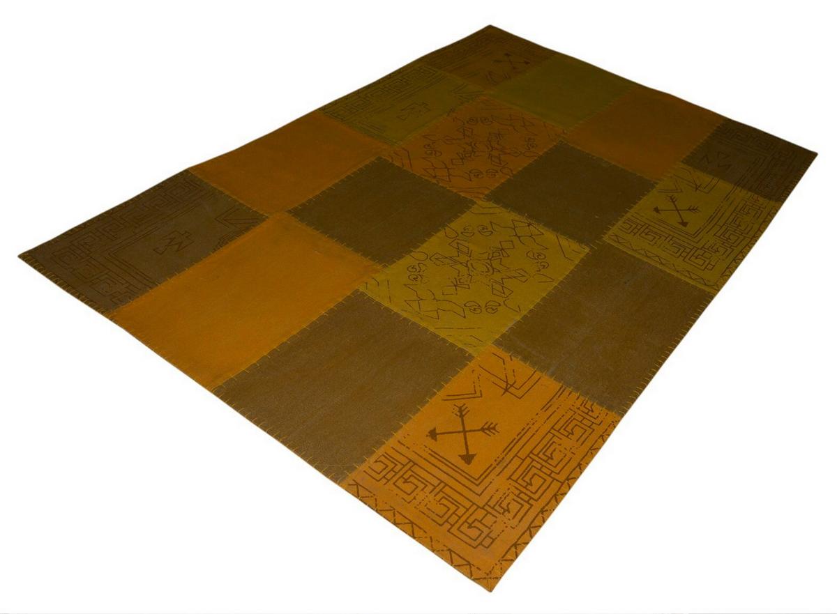 FLACHWEBETEPPICH Lyrical 210 Multi/Gelb 120x170 - Gelb/Multicolor, Basics, Textil (120/170cm) - Kayoom