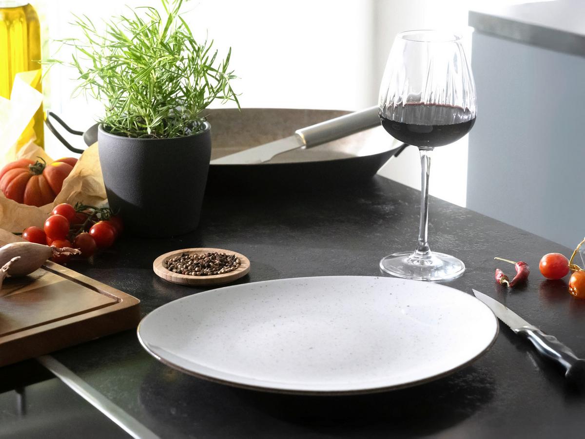 Set Krožnikov Za Testenine White, 4-Delni - sivobela, Basics, keramika (30,5/26cm) - Creatable