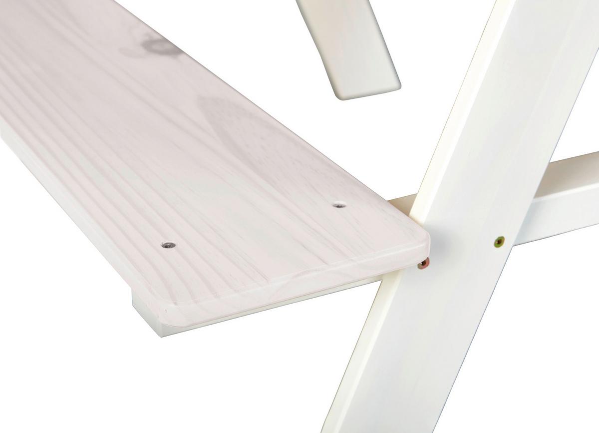 Kindertisch aus Kiefer in Weiss - Weiss, Konventionell, Holz (90/50/82cm) - Zandiara