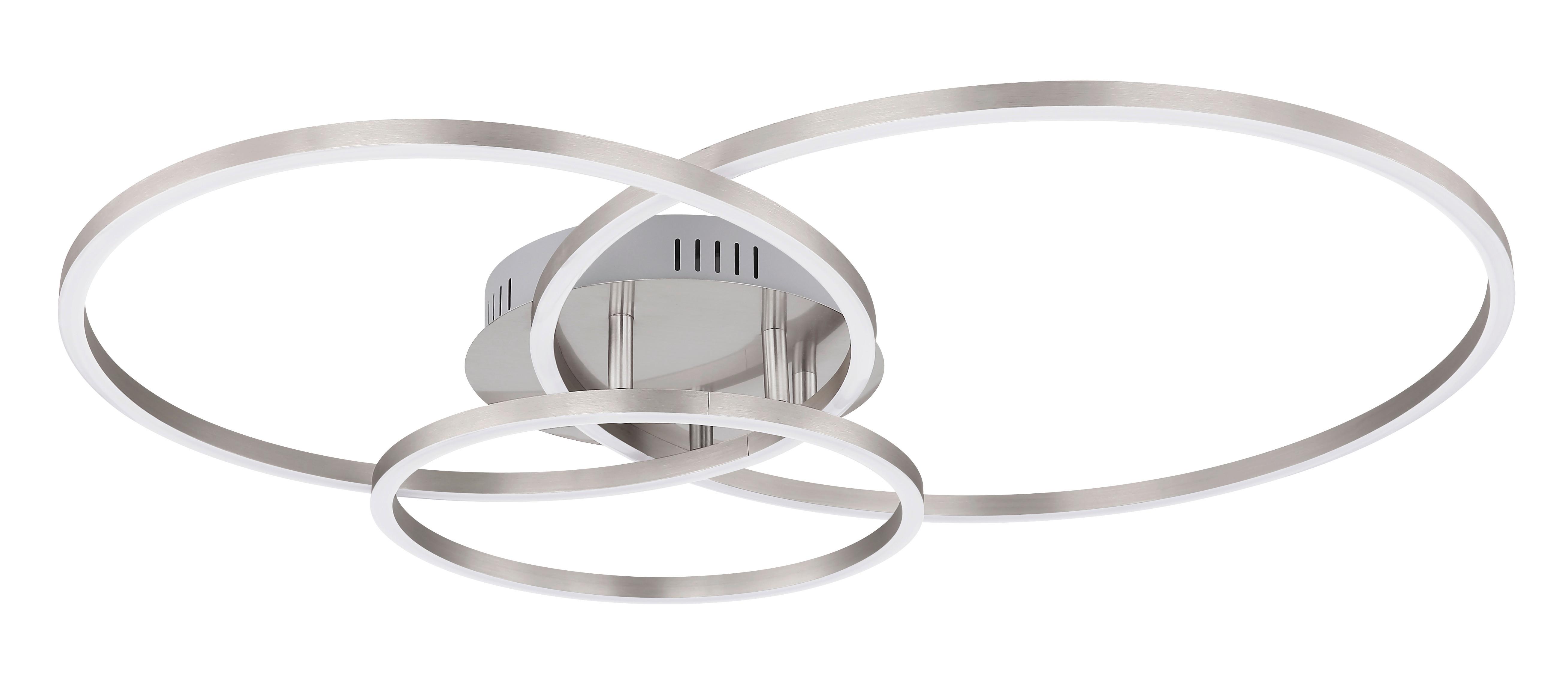 LED-DECKENLEUCHTE 67220-40R  MUNNI - Weiss/Opal, Design, Kunststoff/Metall (68/55/10cm) - Globo