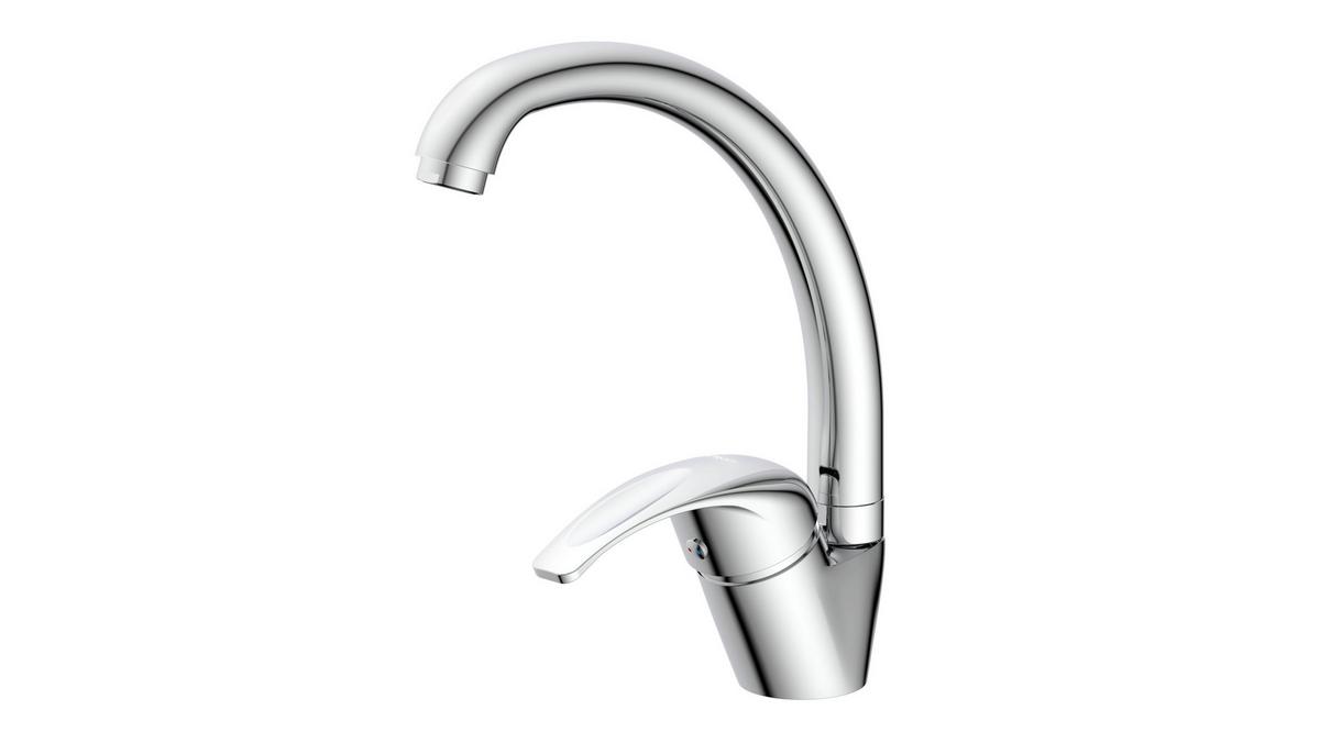 Baterie de bucatarie SISTANT PRAG - culoare crom, Basics, metal (4,5/24/23cm) - Sistant