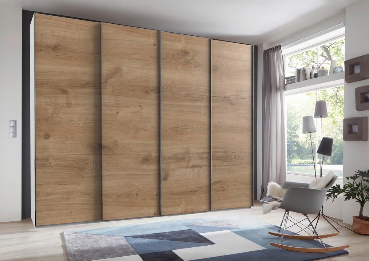Ormar S Kliznim Vratima Level 36 A - bijela/boje hrasta, Moderno, drvni materijal (300/236/65cm) - Modern Living