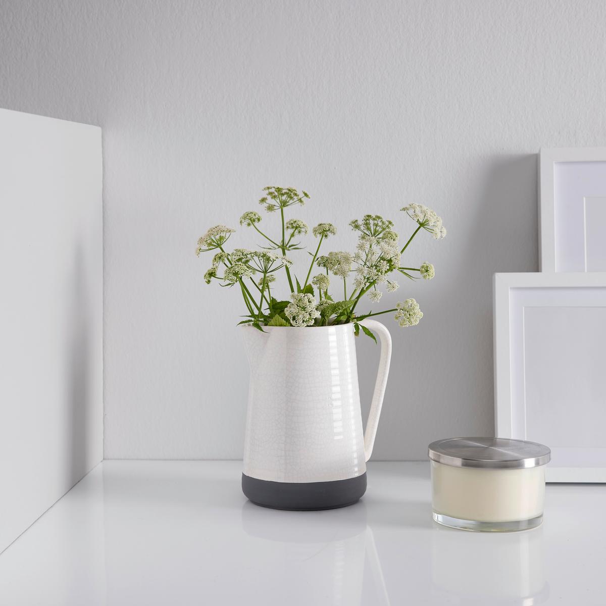 Vaza Rezzo - siva/bela, Moderno, keramika (19,2/21,5cm) - Bessagi Home
