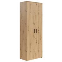Omara Multistauraum - črna/hrast artisan, Moderno, umetna masa/leseni material (70/195/40cm) - Premium Living