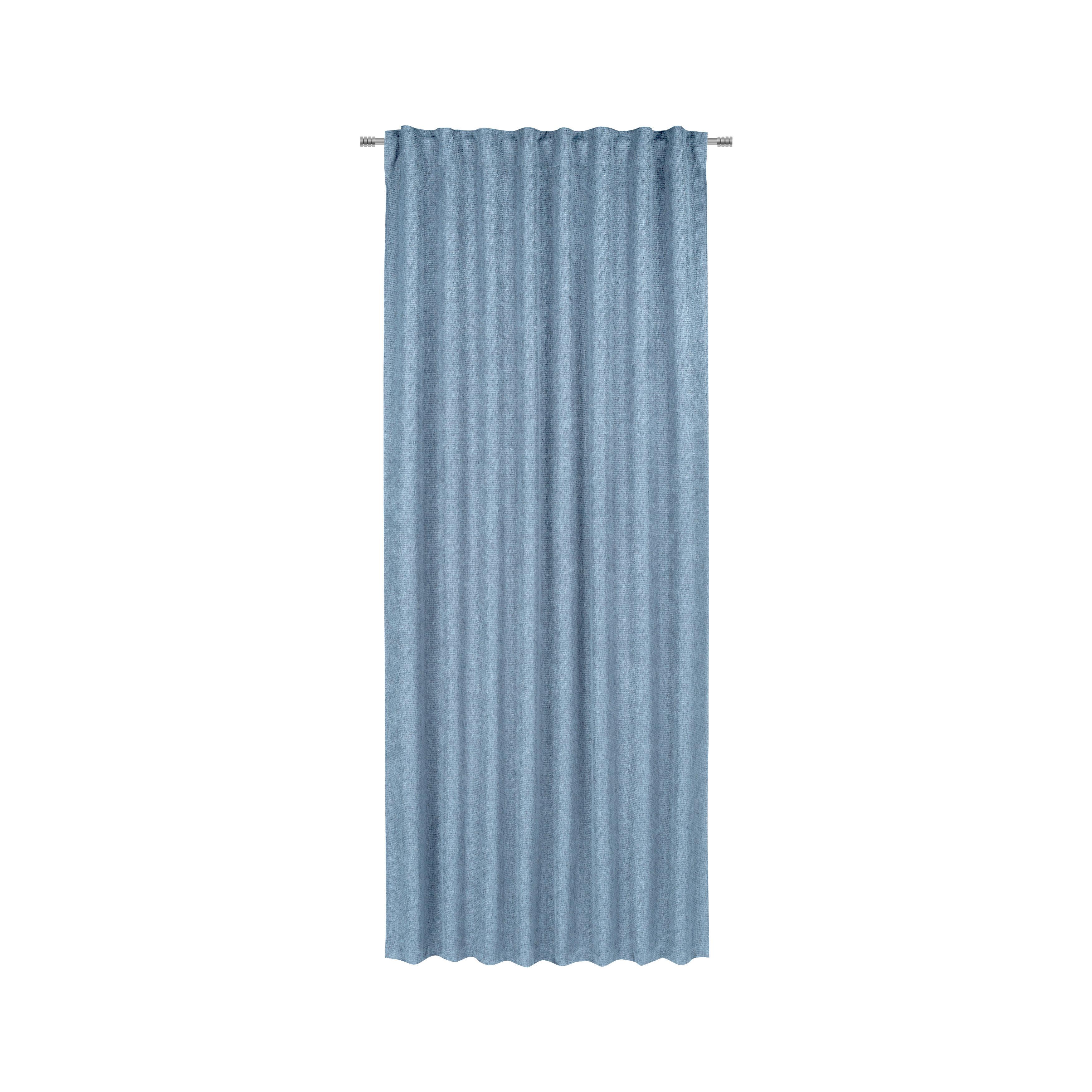 Zatemnitvena Zavesa Valentin - modra, Konvencionalno, tekstil (135/255cm) - Premium Living