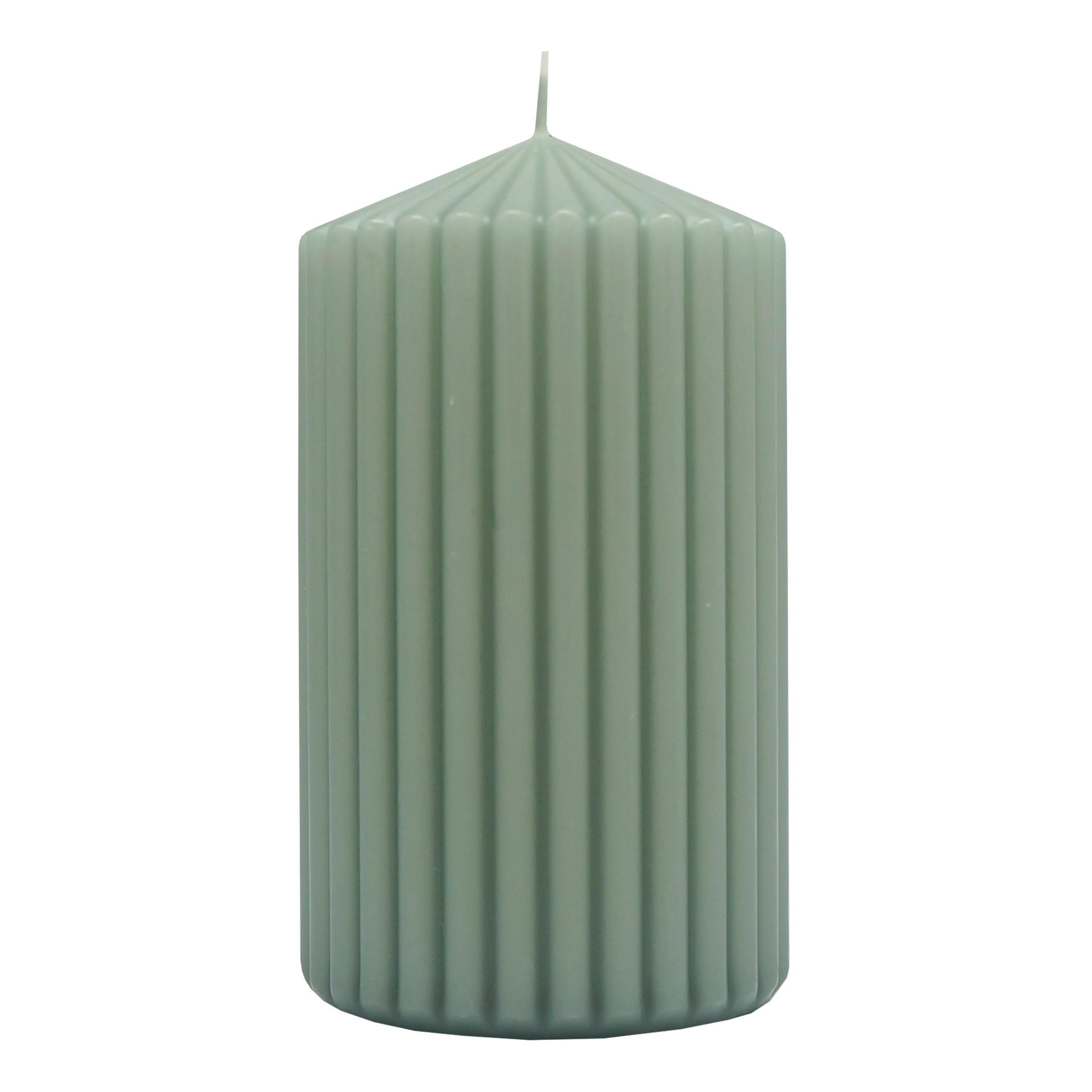 Stumpenkerze Liona Salbeigrün - Salbeigrün (7/12cm) - Mömax