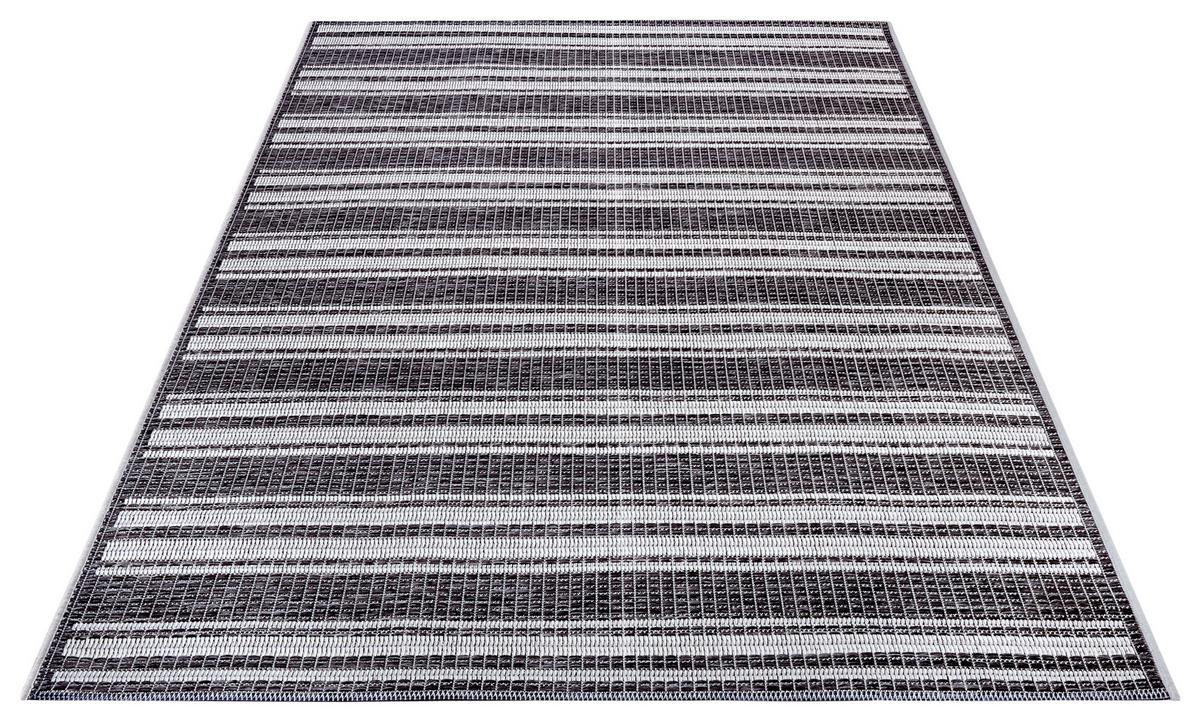 Outdoorteppich Temu Grau/Beige ca. 63x120cm - Beige/Grau, Design, Kunststoff (63/120cm)