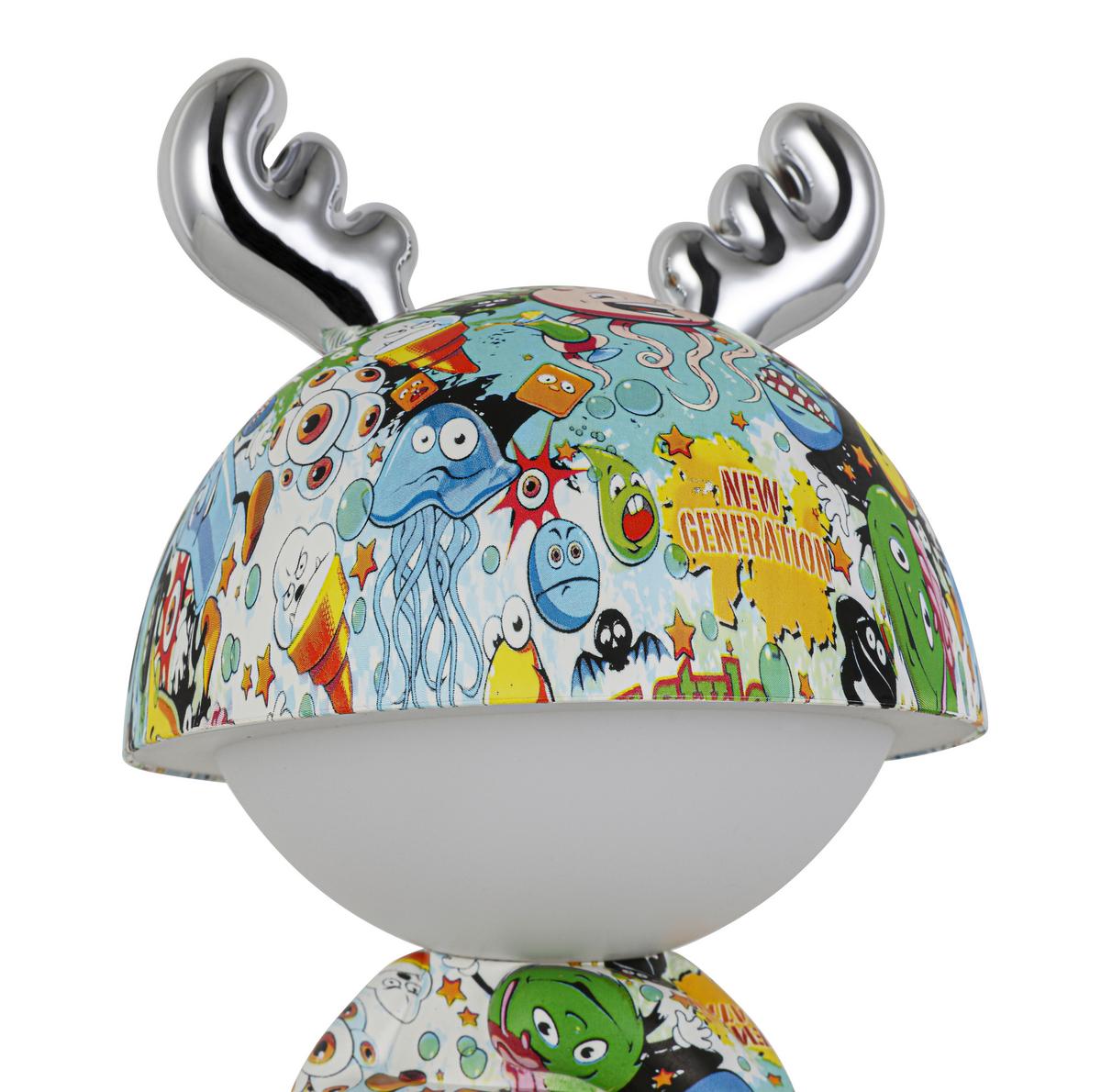 LED-Dekoleuchte Lea Multicolor max. 2,5 Watt - Chromfarben/Multicolor, MODERN, Kunststoff/Metall (17/30cm) - Mömax