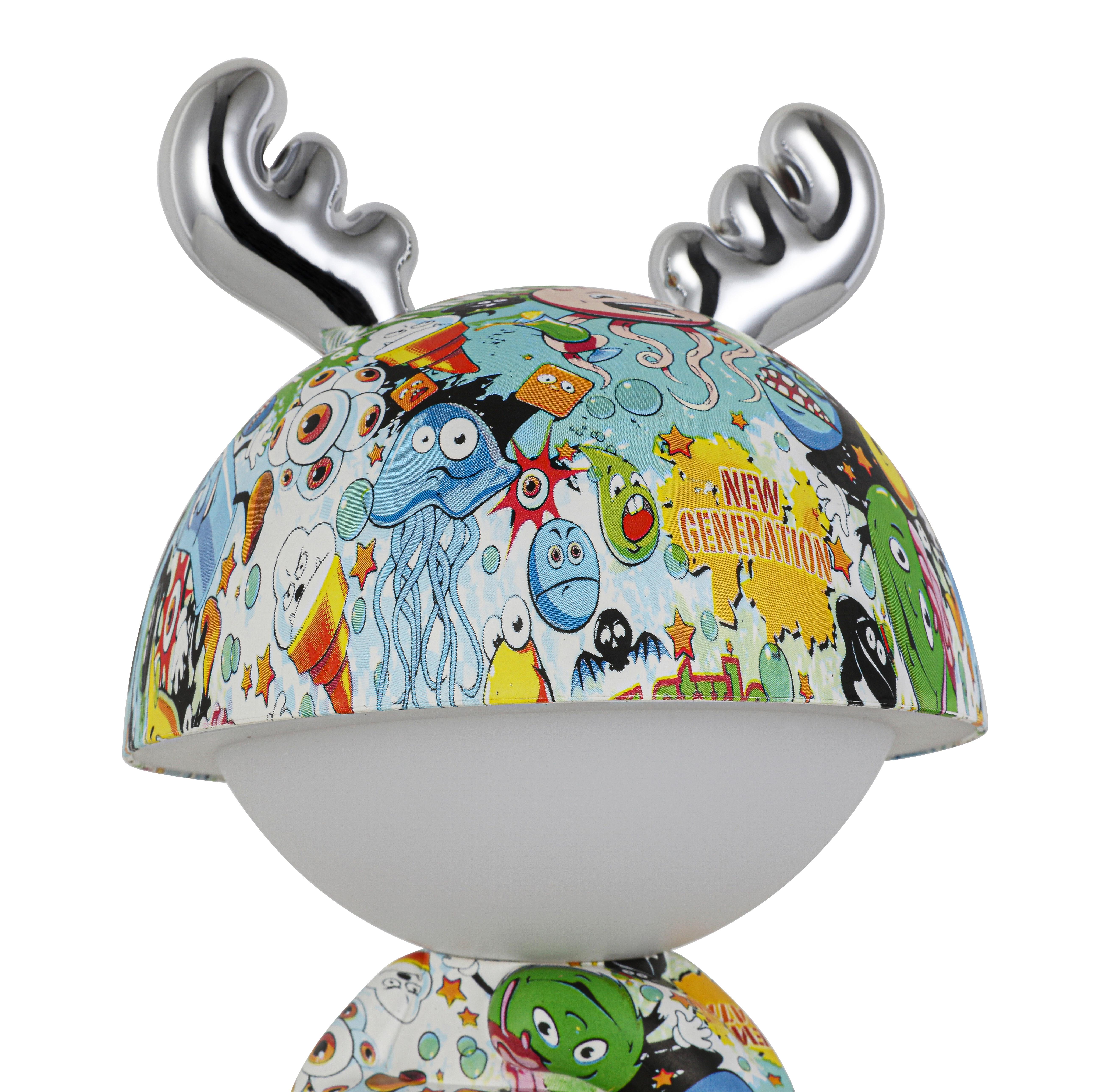 LED-DEKORATIONSLAMPA LEA - kromfärg/multicolor, Modern, metall/plast (17/17/30cm) - Mömax