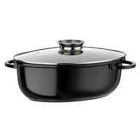 Pekač Oval L - črna, Basics, kovina (25/38cm) - GSW