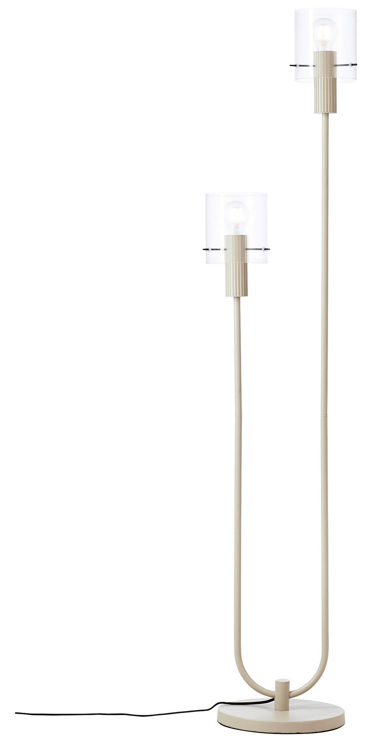 LAMPA STOJĄCA 70136A09 GÖTEBORG - beżowy/przezroczysty, Konventionell, metal/szkło (28/152cm) - Dieter Knoll