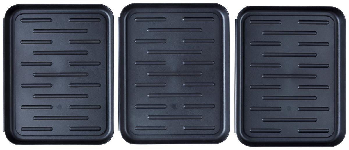 Schuhablage Texas in Schwarz, 3er Set - Schwarz, Basics, Kunststoff (81/35/3cm) - Modern Living