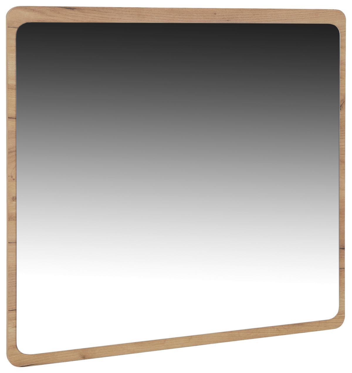Oglindă FONTANA - culoare lemn stejar, Modern, sticlă/material pe bază de lemn (84/83/2cm) - Modern Living