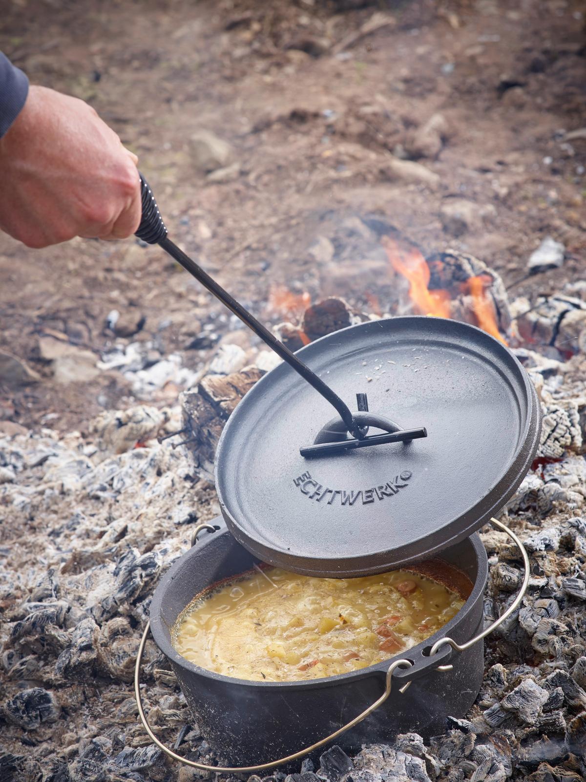 Set Posod Outdoor, 7-Delni - črna, Trend, kovina - Echtwerk
