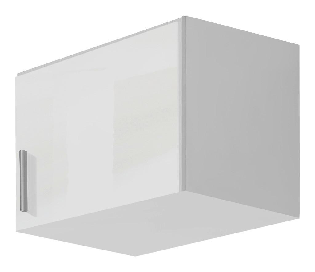 Estensie Dulap Celle - alb/alb lucios intens, Modern, material pe bază de lemn (47/39/54cm)